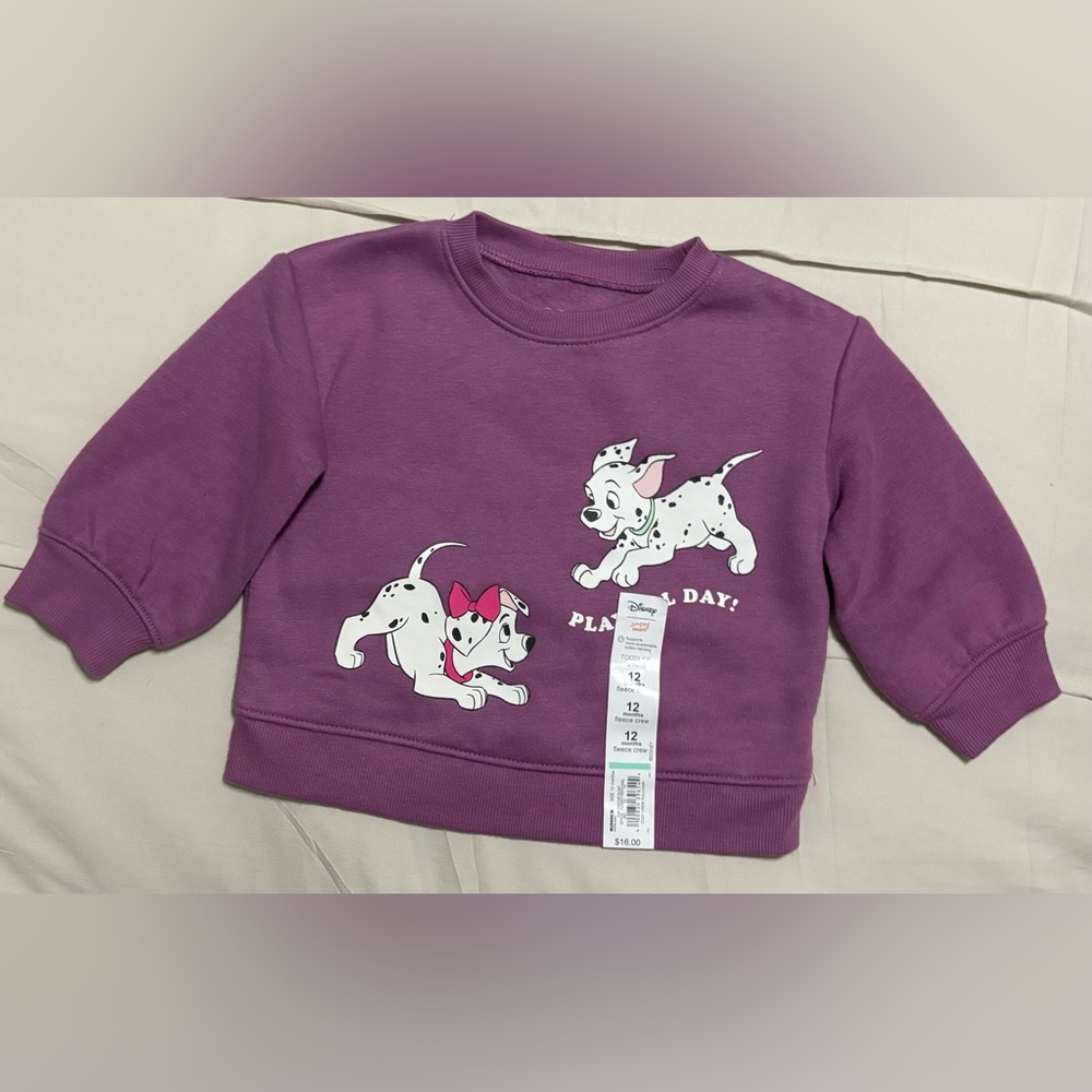 Disney Dalmatian sweatshirt new with tag